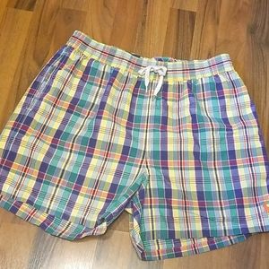 Polo Ralph Lauren Men's Madra Plaid Swim Trunks